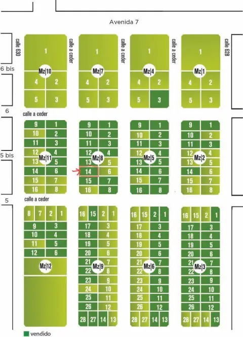 Lote de 312 m² en La Plata